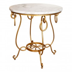 Pair of circular side tables